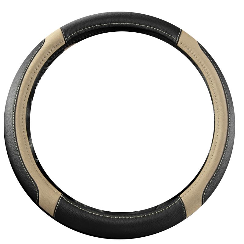 Моточехлы автомобильный противоскользящий кожаный чехол на руль Универсальный автомобильный защитный чехол на руль модный стиль 38 см