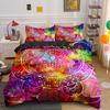 Psychedelic Boho Luxury Bedding Set 2/3PCS With Pillowcase King Mandala Duvet Cover Queen Comforter Cover Polyester Quilt Cover