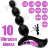 10 Vibration Modes Graduated Design Anal Vibrator Prostate Massager Waterproof Adult Sex Toy for Men, Women and Couples