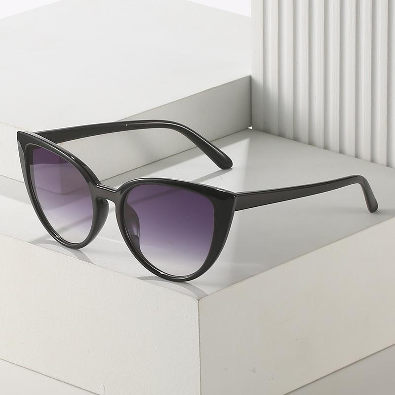 Солнцезащитные очки «кошачий глаз», простые очки, уличные солнцезащитные очки для женщин
