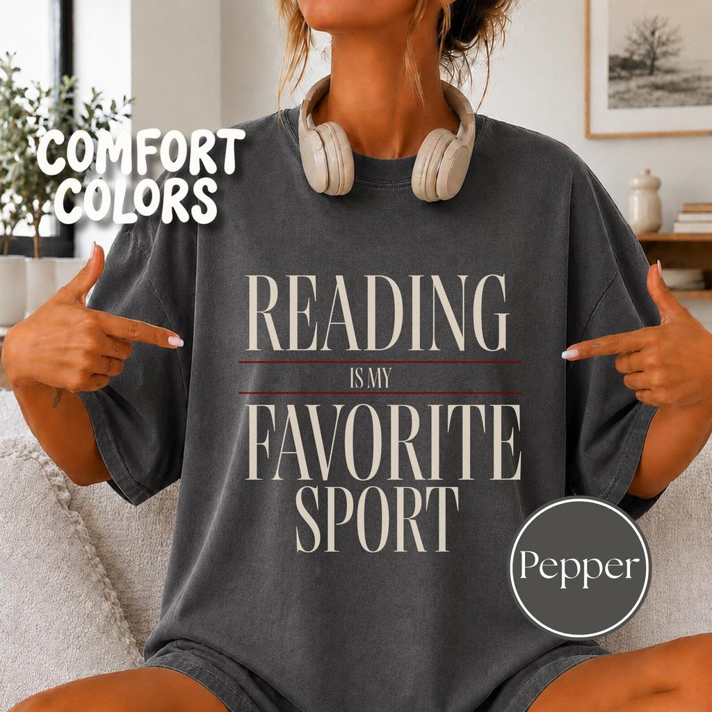Reading Is My Favorite Sport Tee | Bookworm Gift, Vintage Editorial Style