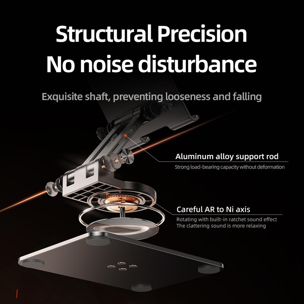 L11 Portable Foldable Desktop Phone Stand Aluminum Alloy Rotating Tablet Holder