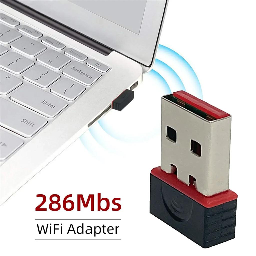 Мини WiFi 6 Адаптер для приема сетевого сигнала без драйверов USB Wi-Fi адаптер Plug and Play 2.4G Сетевая карта для ПК Настольного компьютера
