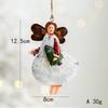 2023 Christmas Bells Iron Pendant Santa Claus Vintage Iron Painted Ornaments XMAS Home Decoration Christmas Tree Decoration