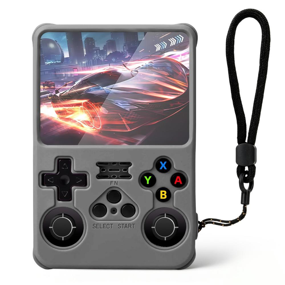 Dustproof Protective Case with Lanyard Sleeve Shell Soft Game Console Cover for R36S Accessories
