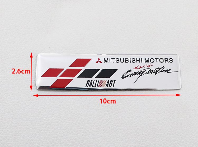 1pcs 3D Mitsubishi  Car logo aluminum sticker Fender side Rear Bumper tail door trunk sticker Emblem sticker styling Accessories