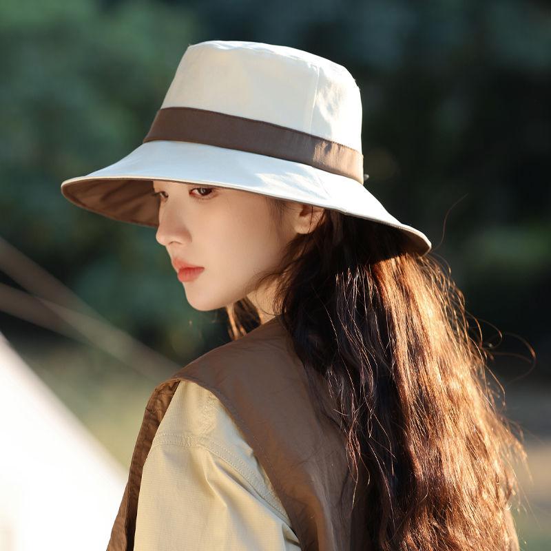 Новая летняя шляпа женская шляпа-ведро для путешествий на открытом воздухе солнцезащитная шляпа