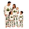Семейный рождественский комплект пижам с принтом: Лонгслив и штаны. Домашняя одежда для взрослых и детей