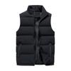 Мужской жилет Yousheng, пальто с воротником-стойкой, без рукавов, застежка-молния, жилет с карманами, утолщенный однотонный жилет