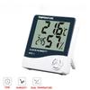 LCD Electronic Digital Temperature Humidity Meter HTC-1/2 Home Indoor Outdoor Hygrometer Thermometer Weather Station with Clock