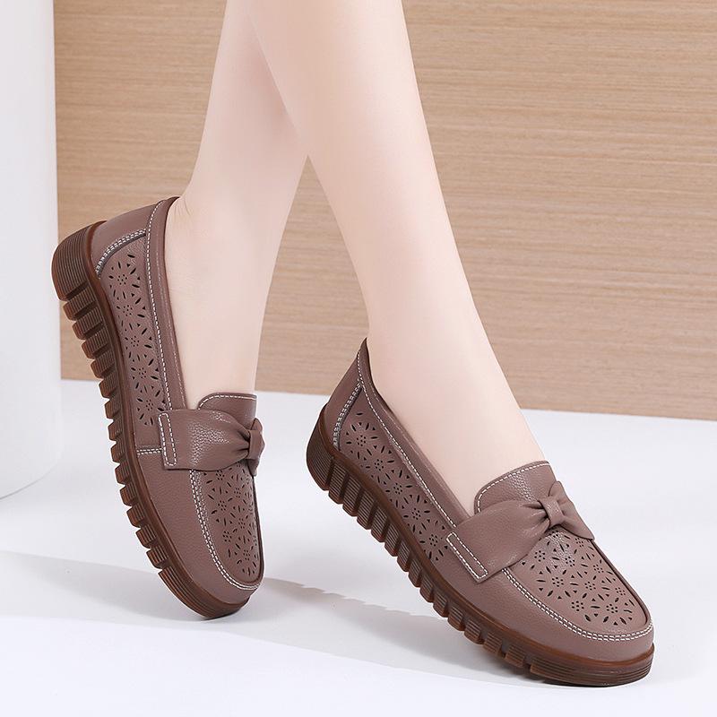 Новые весенние женские туфли-туфли на мягкой подошве для мам, модная и повседневная женская обувь
