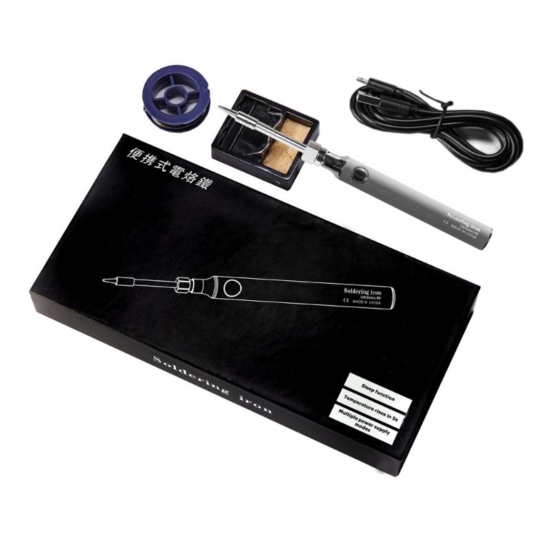 USB Электрический паяльник, Выходная мощность 8-10 Вт, Регулируемая температура 330-450℃, Программируемый, OLED-дисплей