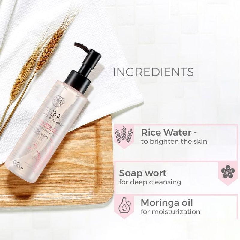 The Face Shop Очищающее масло для лица Bright Light на основе рисовой воды
