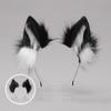 Headband Furry Wolf Ear Cosplay Prop Head Decoration Elastic Anti-slip Contrast Color Unisex Halloween Party Masquerade Headband