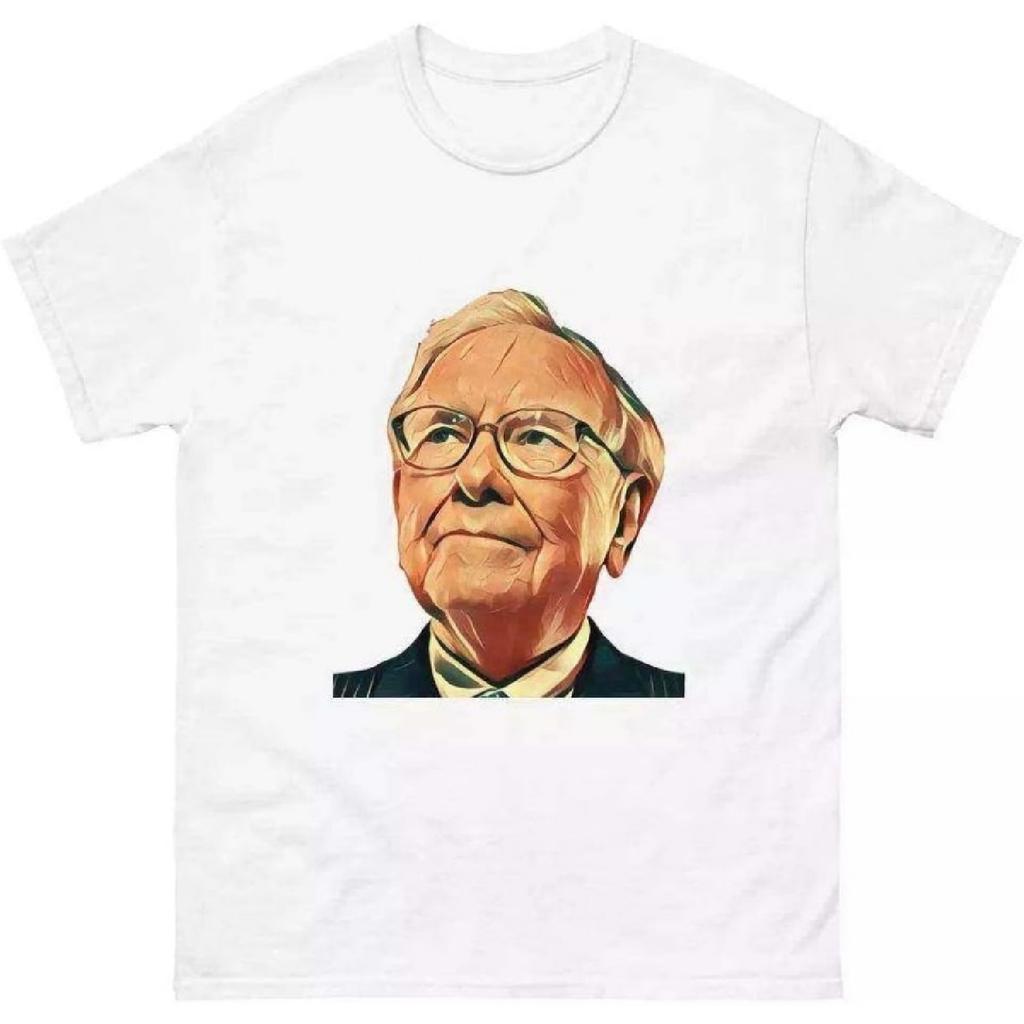 T-Shirt - T-Shirt Collection - Warren Buffet 2 - White - L