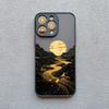 INS Горный речной пейзаж Закат Чехол для телефона Для iPhone 11 12 13 14 15 16 Pro Max Plus Mini XR X XS 7 8 Plus Ударопрочный чехол