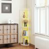 Светодиодная напольная лампа, 5-уровневая регулировка яркости, напольный светильник с полкой, изменение цвета RGB, пульт дистанционного управления