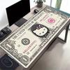1pc Hello Kitty Dollar Bill Cartoon CharacterComputer Pad with Vibrant Game Machine Print, Mouse Pads for Desk0515032