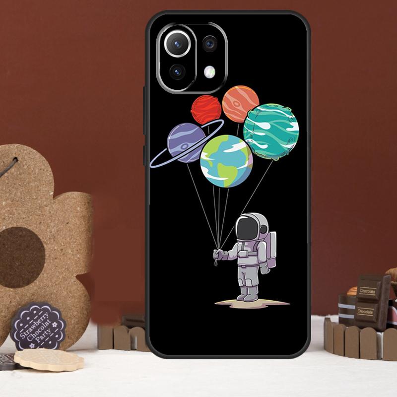 Чехол Космонавт Звезды Космос Планеты Для Xiaomi 15 14 Ultra 13T 14T 15T 17 Pro Max POCO X7 Pro X5 X6 F5 F6 F7 F8 Ultra