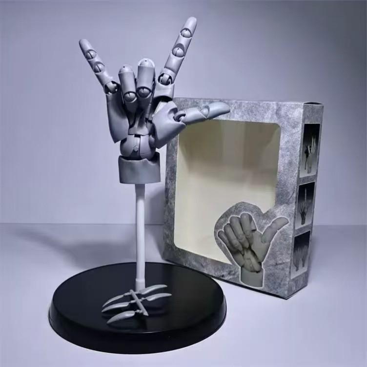 1:1 Scale Big Model Pill Highly Articulated Hand Figurine - Bionic Finger Joints Mannequin Hand Artistic Sculpture Model Kit