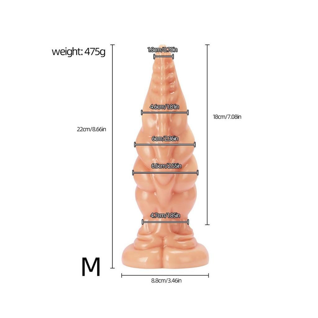 Анальная пробка «Рог инопланетного носорога» - Толстая, большая пробка для ануса для мужчин и женщин, Эротическая игрушка и мастурбатор