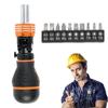 Screw Driver Set Kit Steel Screw Driver Set Heavy Duty With 10 Heads Multifunctional Household Gadgets Portable Easy Changeable