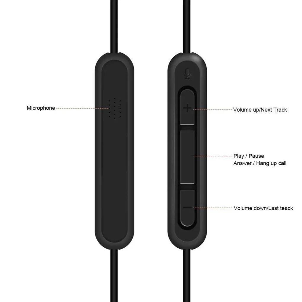 Earphone Cable with Mic 3 5mm to 2 5mm Straight Connector Headphone Cord 140cm Headset Replacement Suitable for Bose QC25 35 OE2