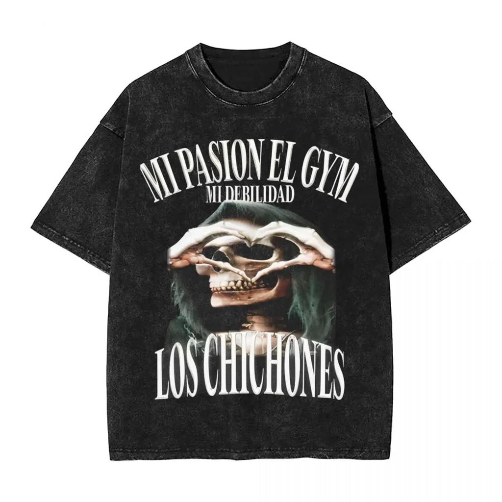 MI PASION EL GYM MIDEBILIDAD MAMASSOLTERAS T Shirt Hippie T-Shirts Short-Sleeved Street Style Tops Beach Oversize Clothes