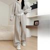 Women's Autumn and Winter New Drape Woolen Casual Pants, Thin and Lazy Narrow Straight Pants