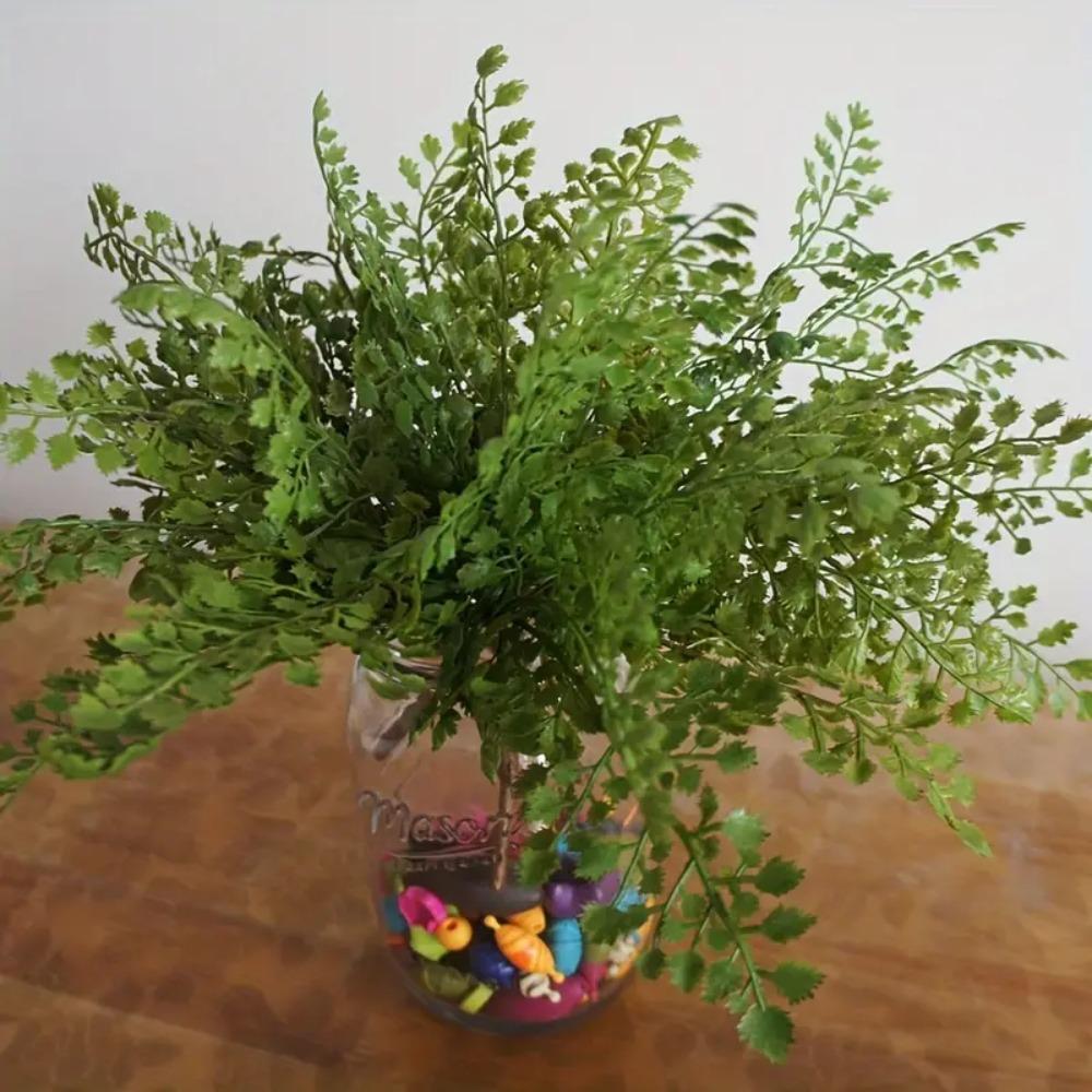 Plastic Artificial Maidenhair Fern Plants Real Touch Fake Plant Home Garden Decor
