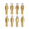 10PCS Brass Drill Chuck Set Rotating Drill Nut Drill Bit Chuck For Rotary Tools Electric Grinder Drill Chuck Adapter Collet