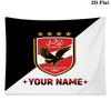 Custom Name Al Ahly SC2 Printed Tapestry – Wall Hanging for Bedrooms, Dorms, and Home Decor