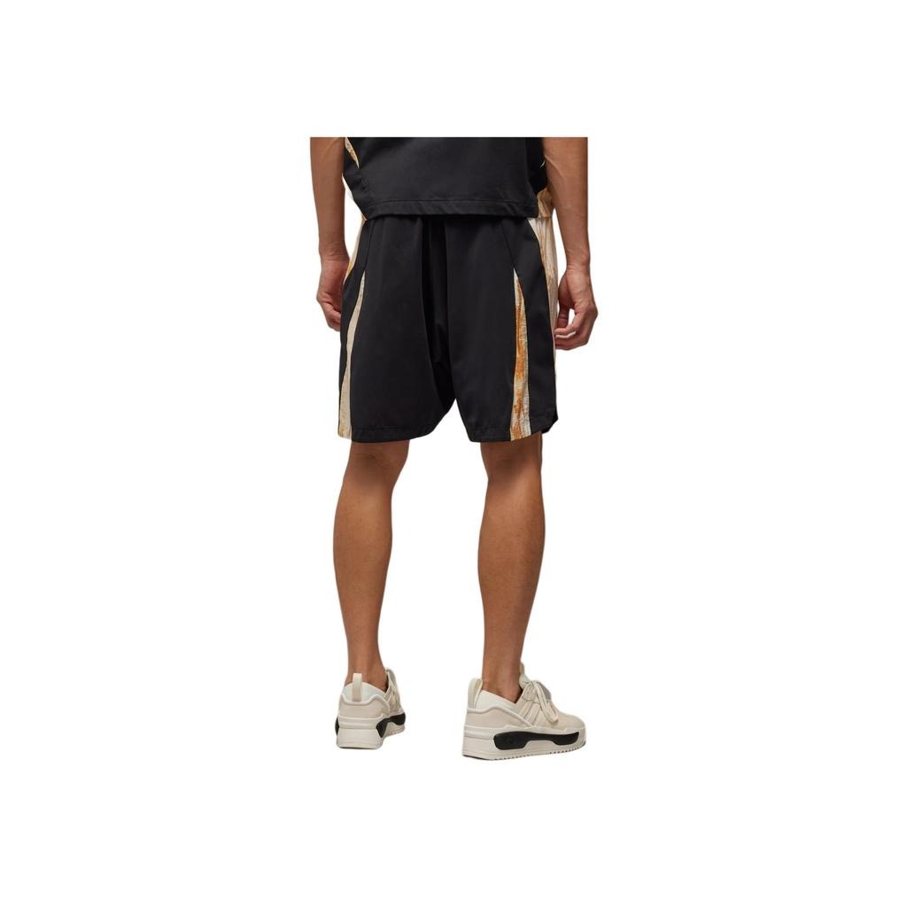 Y-3 Rust Dye Logo Color Block Distressed Loose Straight Casual Shorts Men Shorts Multi-color IR6254