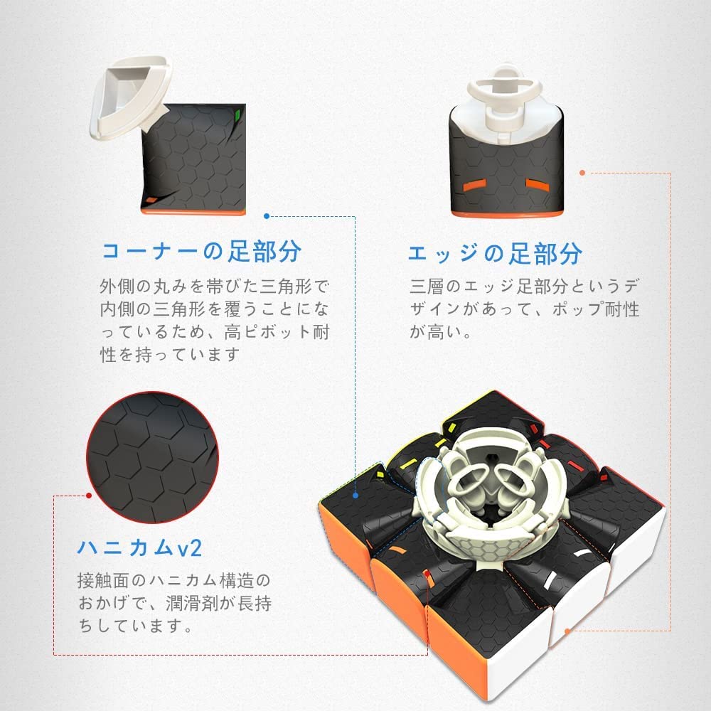 GAN 356 R Официальный Магический Кубик Без Наклеек GAN 356RS 3x3 Соревновательный Легкий в GunCube S, - Кубик, Поворот,