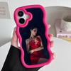 Fashion Eiza Gonzalez Wavy Edge TPU Mobile Phone Case for iPhone 17 16 15 14 13 12 11 Air Pro Max Plus Colorful Cover