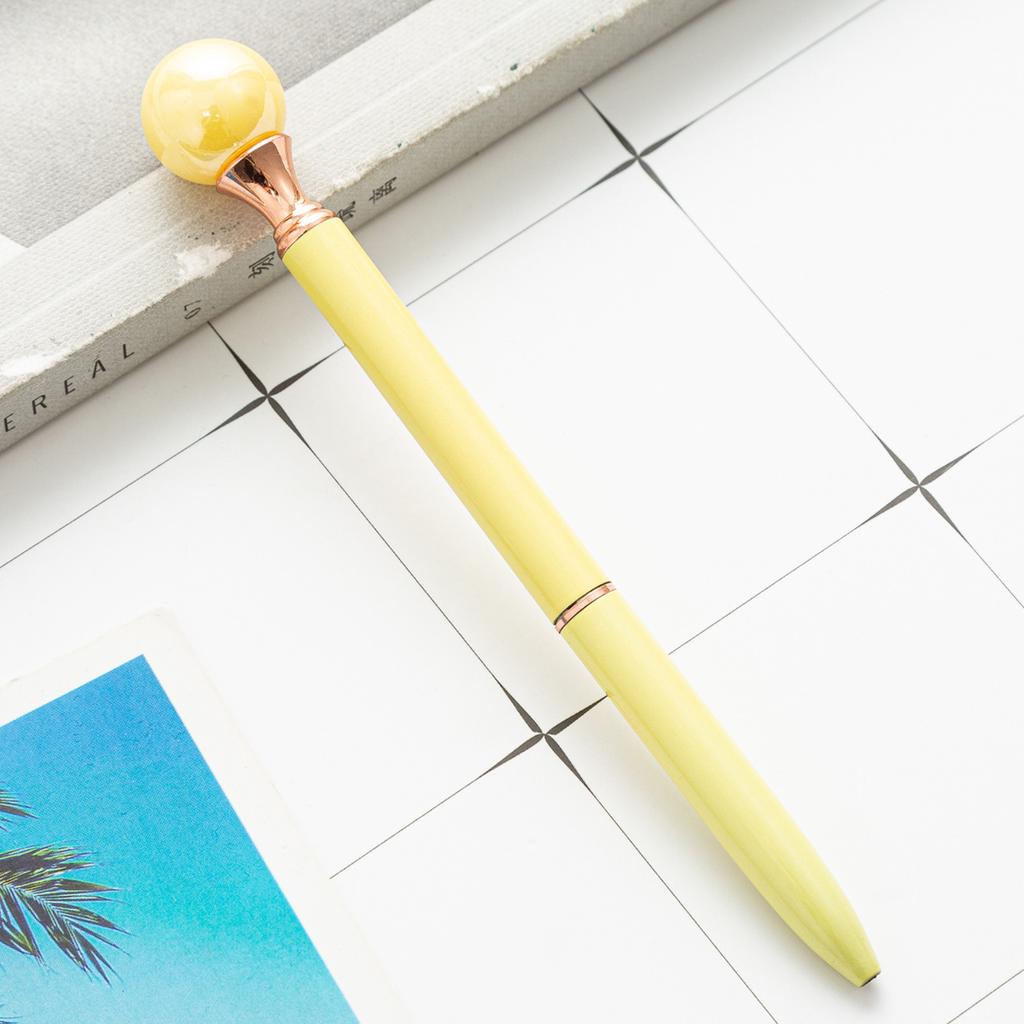 1 шт. ярких цветов INS вращающаяся жемчужная металлическая шариковая ручка школьные канцелярские принадлежности подарок