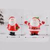 8pcs Miniature Christmas Figurine Set Christmas Decoration Fairy Snowman Santa Claus Miniature Figurines Xmas Gifts DIY Home Decor