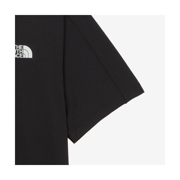 The North Face Футболка унисекс с коротким рукавом, круглым вырезом и логотипом-буквой Черная NT7UR18A