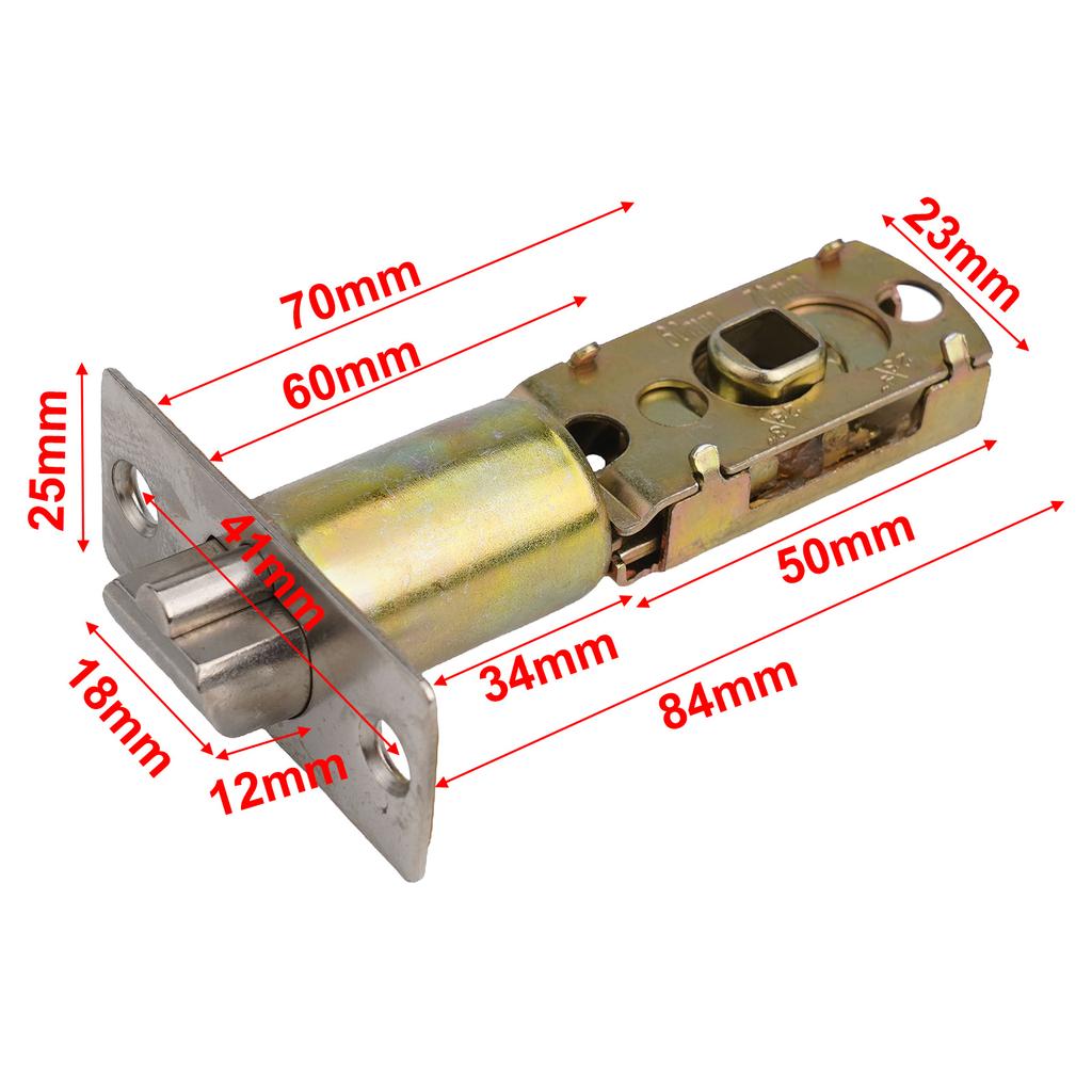 Трехполюсный шариковый замок с язычком для ванной комнаты, цилиндровый замок из алюминиевого сплава, защелка для дверного замка, аксессуары для дверного замка ванной комнаты
