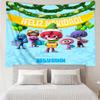 Jelly Jamm Print Tapestry, Backdrop, Easy Setup, Ideal for Bedroom, Office & Living Room, with Aesthetic Wall Hanging Decor.