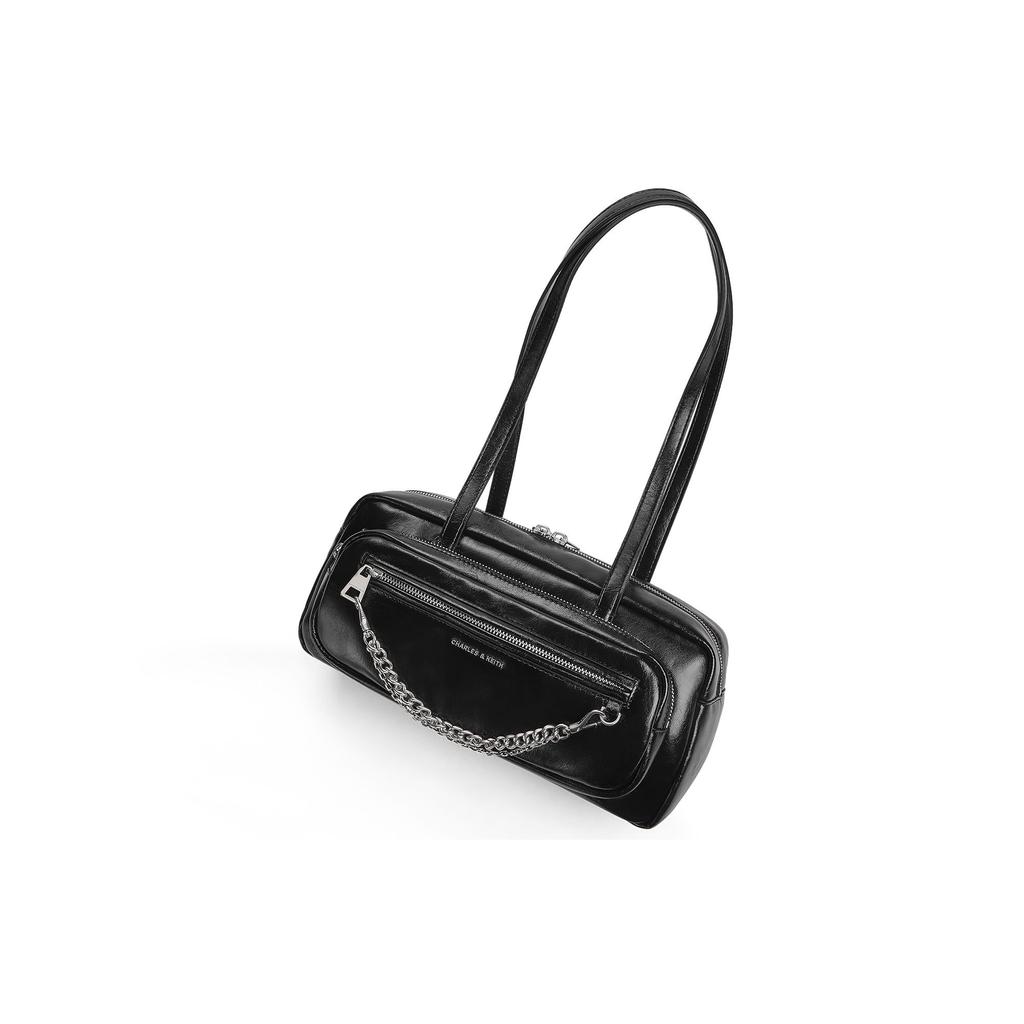 Charles & Keith Spring Casual College Style Chain PU Shoulder Bag Medium Women bags CK2-20671897