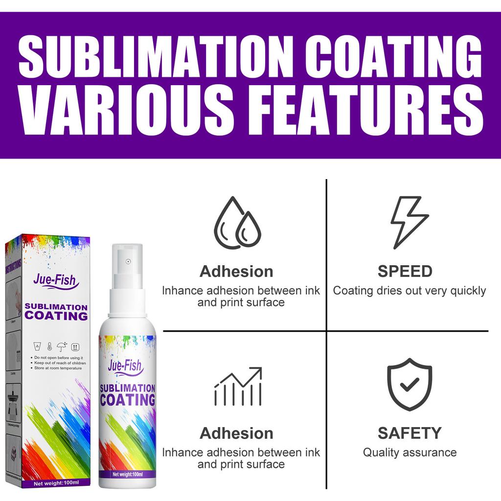 Sublimation Coating Spray Clothing Hot Stamping Heat Transfer Abrasion And Stain Resistance 100ml