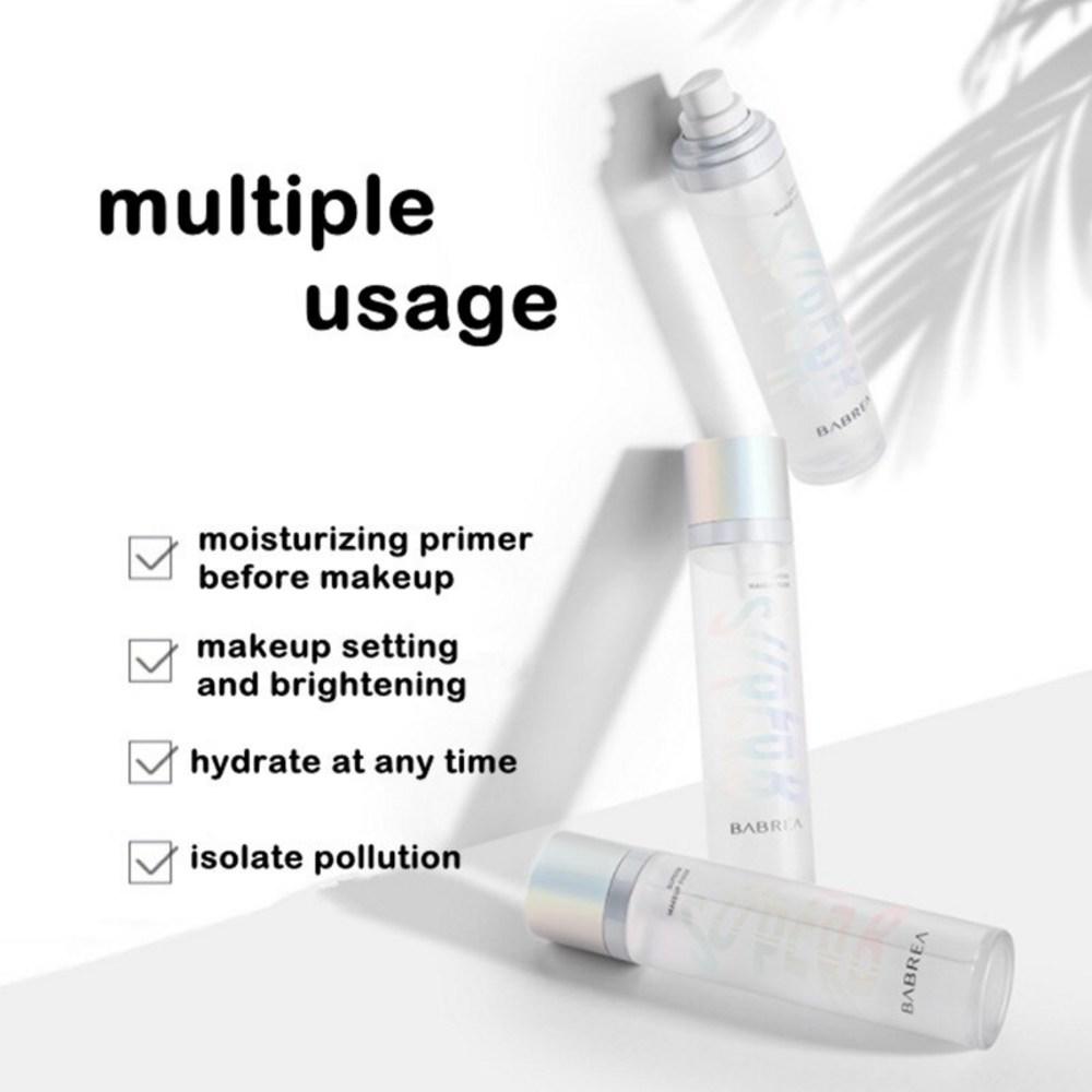 BABREA Makeup Primer Fixer Spray Водостойкий стойкий спрей для контроля жирности, увлажняющий косметический финиш, изолирующий, увлажняющий, 1 шт.