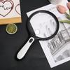 15-кратная лупа с большой линзой, белая, прочная ручная лупа, для газет