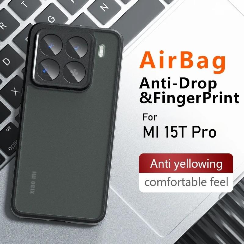 Для 2025 Xiaomi 17 Pro Max 15 14 T Pro Ultra Чехол Матовый Прозрачный Жесткий Чехол Задняя Крышка Мягкий Край Защитный Ударопрочный Бампер