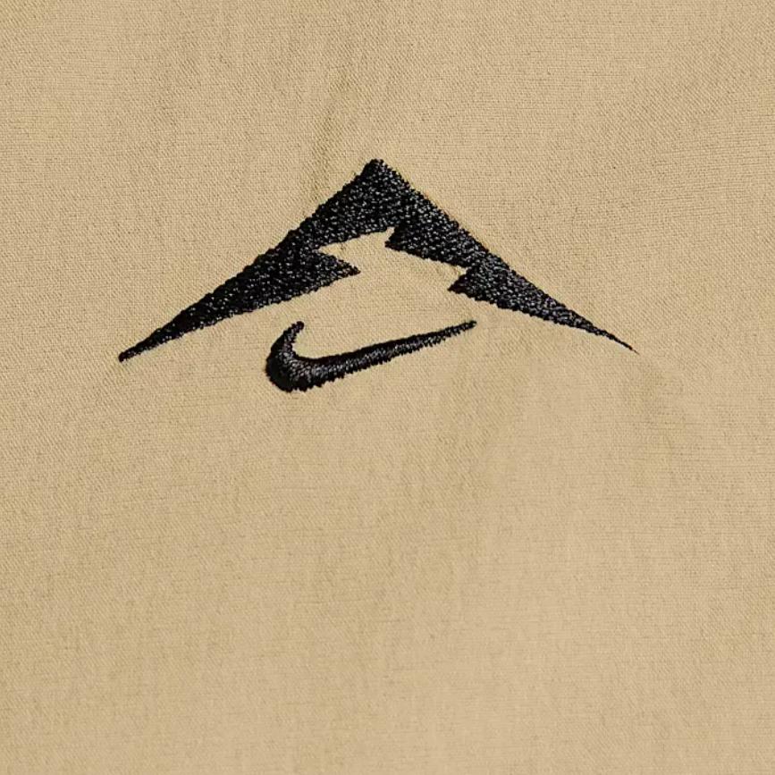 Nike Dri-FIT ADV Trail Мода Универсальная Быстросохнущая Беговая Куртка с Длинным Рукавом Мужская Куртка Абрикосовый Пустынный Хаки Черный HJ5080297