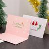 New 9Pcs Christmas Paper Greeting Card Message Gift Card for Christmas Party Chinese New Year Red Card