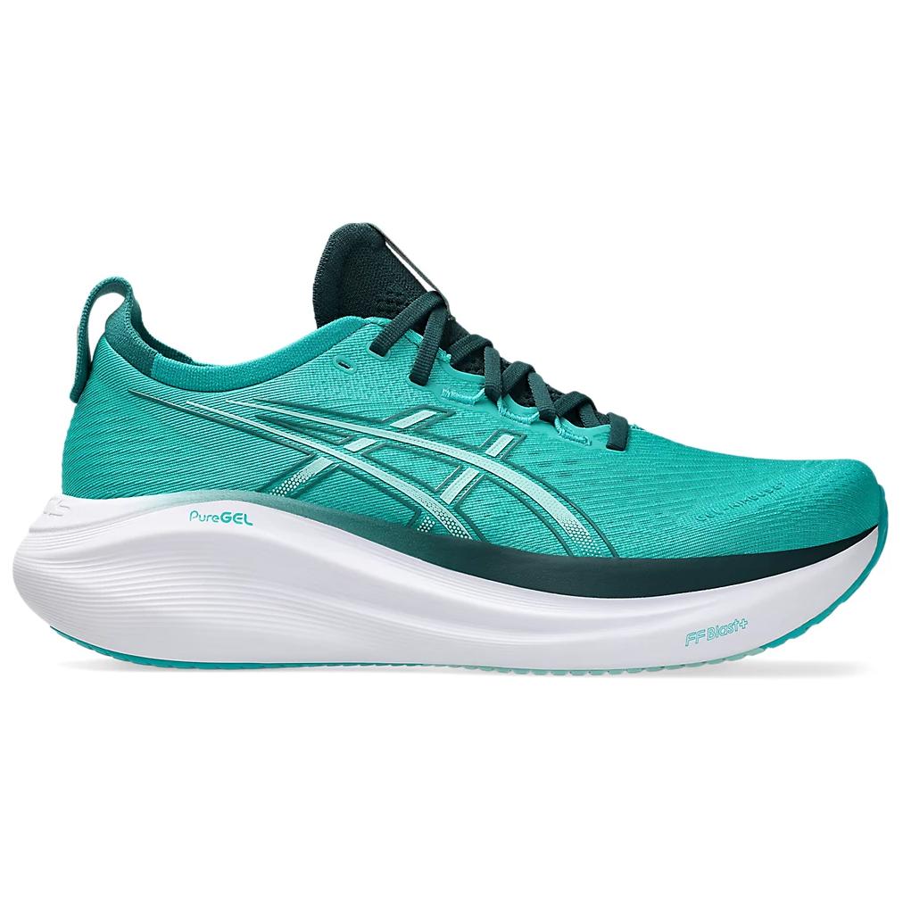 Asics Кроссовки мужские Gel Nimbus 27 Wave Teal Saxon-Green 1011B958-400
