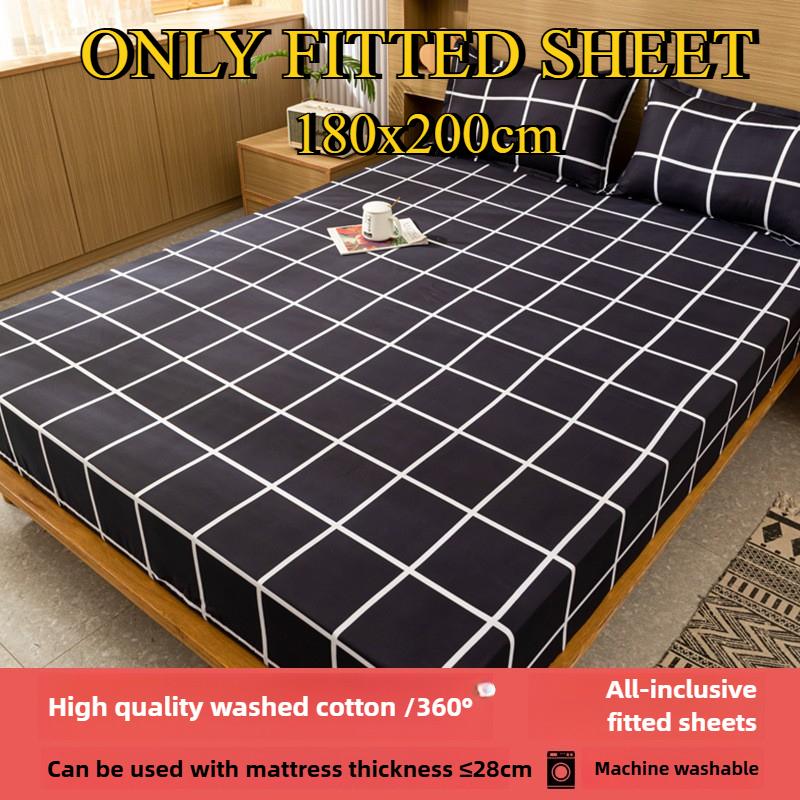 Простыня на резинке Не линяющая Не скатывающаяся Цельная простыня Нескользящая Разные размеры Постельное белье Покрывало-протектор