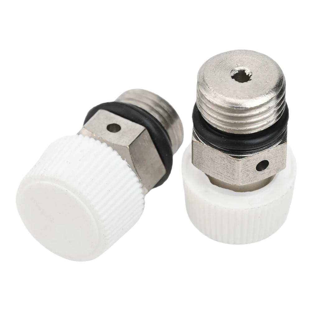 1/8 "1/4" 3/8 "1/2" 3/4 "heating Radiator Ventilation Male Thread Silver Plated Nickel air Plumbing Accessories